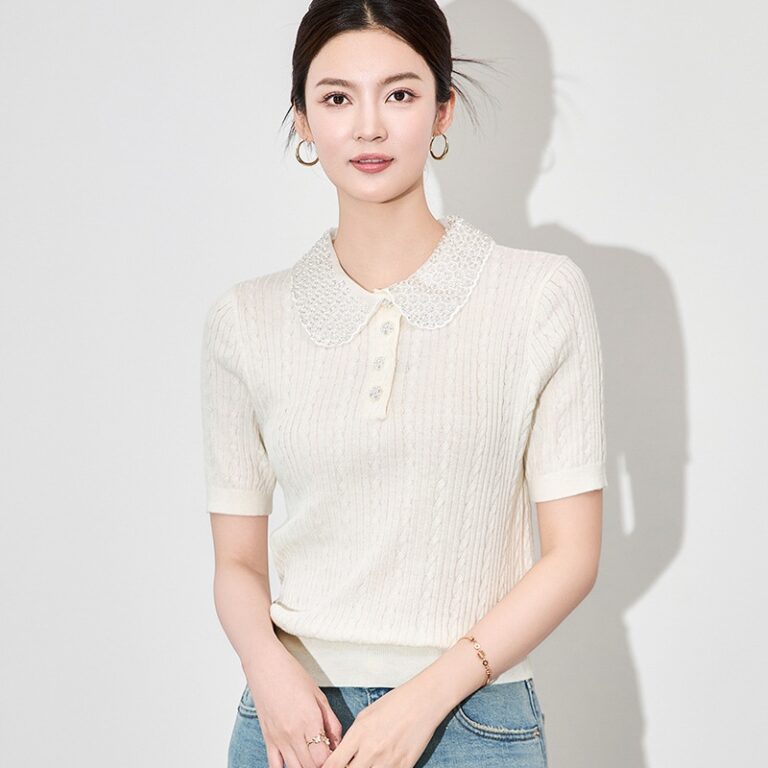 Polo collar women's sweater manufacturer (1)