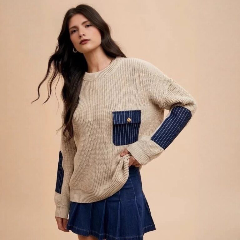 Patchwork Women's Sweater Manufacturers (4)
