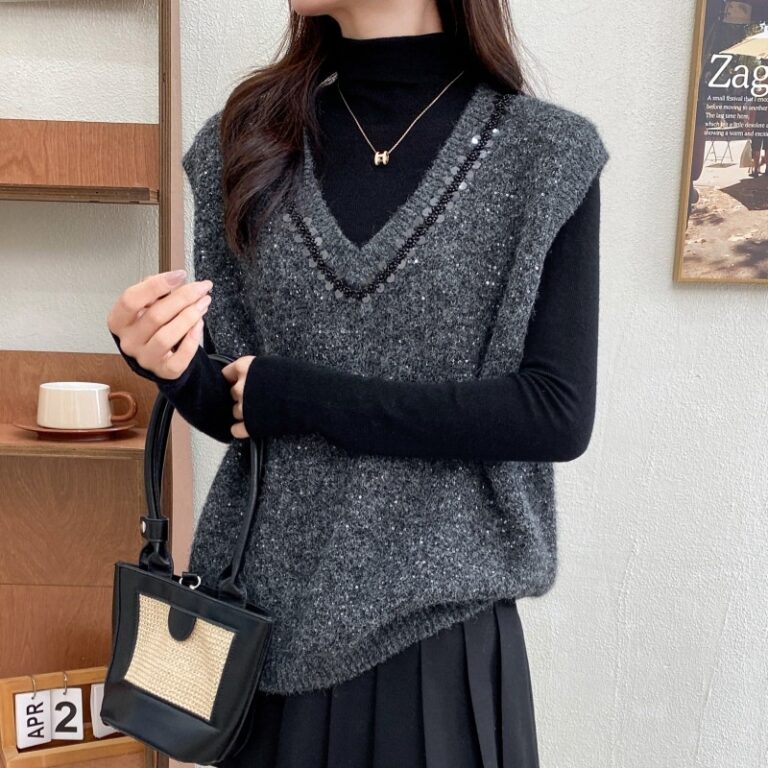 Sequined Women's Sweater Manufacturer (4)