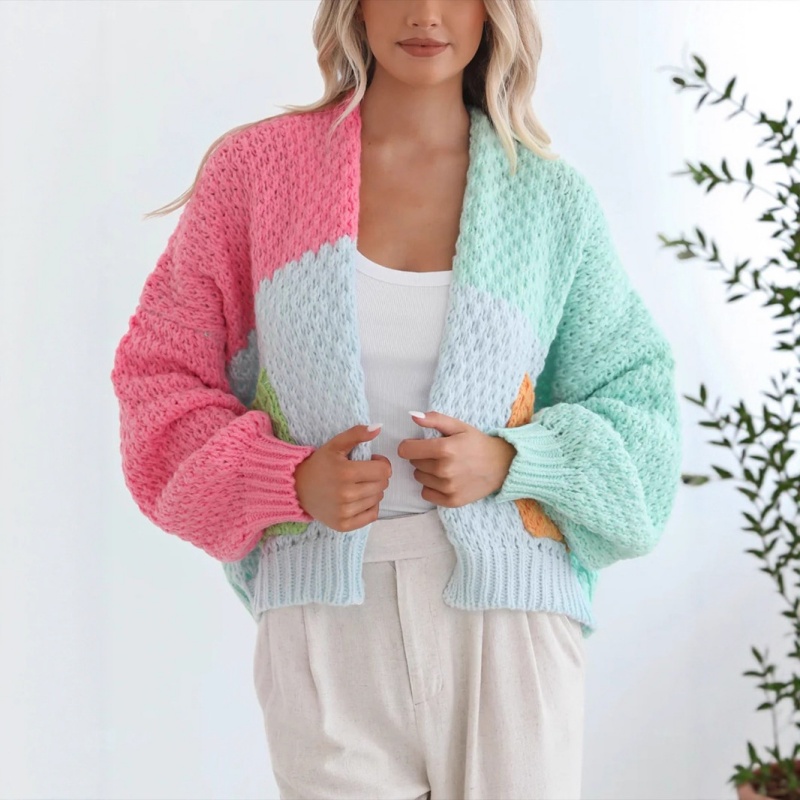 Women's Multicolor Block Color Sweater Manufacturer (6)